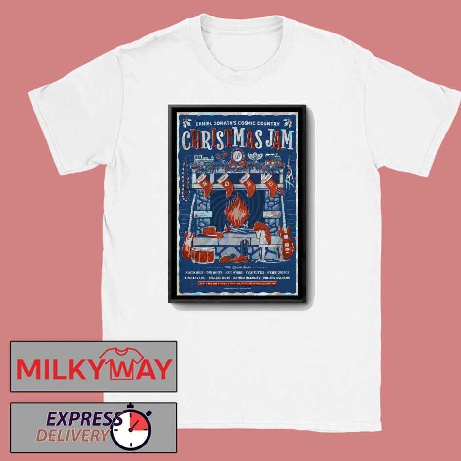 Daniel Donato’s Cosmic Country Christmas Jam At Nashville 12.6.2025 Poster shirt